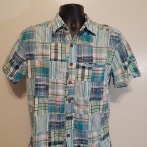The Territory Ahead Mens Plaid Patchwork Sz Small